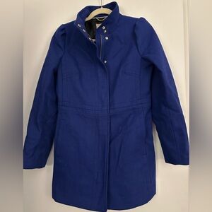 Banana Republic Royal Blue Wool Coat